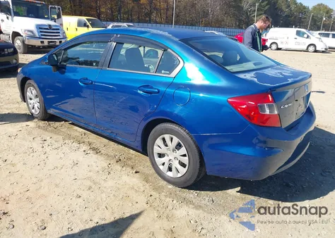 2012 Honda Civic Lx из США, поврежденный, VIN 2HGFB2F54CH538544